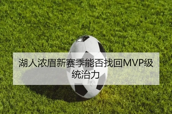 湖人浓眉新赛季能否找回MVP级统治力